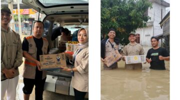 Banjir Lumpuhkan Kota Tebing Tinggi, Lazismu dan SPPG Bandar Sono Bergerak Cepat Salurkan Bantuan Gizi