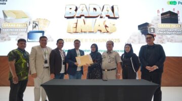 Badai Emas Pegadaian 2025 Resmi Diundi, Nasabah Syariah Raih Hadiah Paket Haji Plus