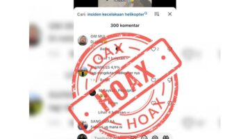 Cek Fakta: Tidak Benar Ada Helikopter Jatuh Saat Kunjungan Bencana Semeru