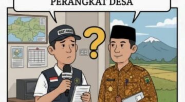 DOUBLE JABATAN, KASI PELAYANAN DESA KROCOK JADI WARTAWAN: Konflik Kepentingan Mengancam?