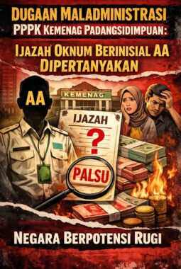 Dugaan Maladministrasi PPPK Kemenag Padangsidimpuan: Ijazah Oknum Berinisial AA Dipertanyakan, Negara Berpotensi Rugi