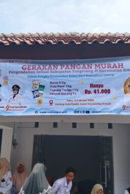 Kecamatan Kresek Gelar Tebus Murah 2.000 Paket Sembako untuk Warga