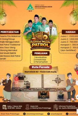 Rawat Tradisi dan Hidupkan Solidaritas, PC GP Ansor Kota Probolinggo Bakal Gelar Festival Musik Patrol