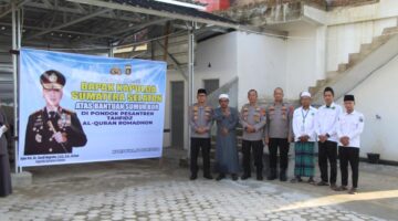 Polda Sumsel Resmikan Sumur Bor di Ponpes Tahfizh Romadhon dan Bantu Pembangunan Rumah Al-Qur’an Al-Ilmu Martapura