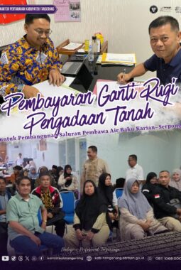 Kantah Kab Tangerang Lakukan Pembayaran Uang Ganti Rugi