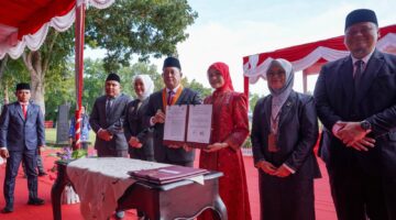 HUT ke-24 Banyuasin, Bupati Askolani Teken MoU Strategis dengan UKB untuk Lompatan SDM