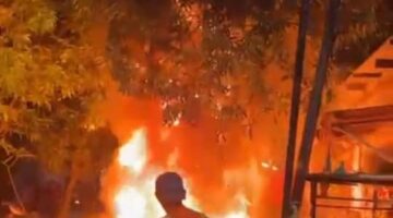 Lilin Penerangan Proyek Diduga Picu Kebakaran, Warung Warga di Balaraja Hangus