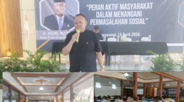 Sosialisasi Penanganan Masalah Sosial, Dr. Agung Mulyono Tekankan Peran Aktif Warga