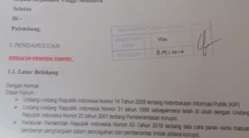 GPS Laporkan Dugaan KKN di Lingkungan Dinas Perindustrian, Perdagangan serta Energi dan Sumber Daya Mineral, serta Dinas Kepemudaan dan Olahraga Kab. Muara Enim Tahun 2025 ke Kejati Sumsel