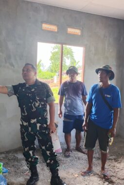 Dandim 1801/Manokwari Cek Langsung Progres Pembangunan RTLH TMMD Ke-128