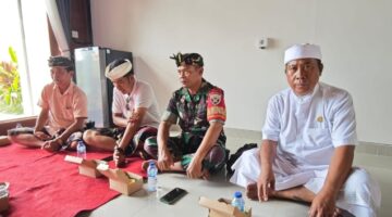 Nuansa Sakral Warnai Upacara Melaspas Di Desa Sayan, Babinsa Dan Forkopimcam Turut Hadir