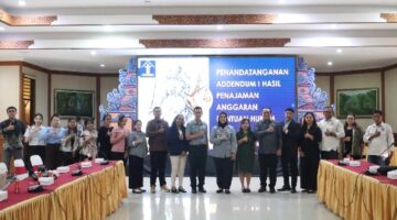 Kanwil Kemenkum Bali Tandatangani Addendum I Pelaksanaan Bantuan Hukum Tahun Anggaran 2026
