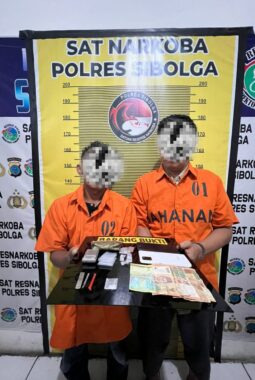 Satresnarkoba Sibolga Ringkus Dua Terduga Pelaku Narkotika di Jalan Ahmad Dahlan