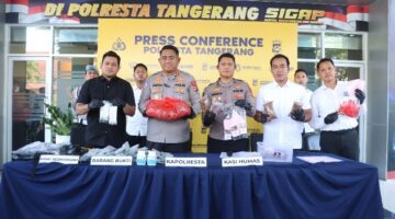 Polresta Tangerang Bongkar Jaringan Narkotika Sintetis Lintas Wilayah, 4 Orang Diamankan