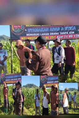 Petani Pesanggaran Pasang Peringatan Keras Tolak Geolistrik, Tokoh Masyarakat Suratin: “Jangan Rusak Ruang Hidup Kami”