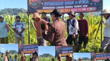 Petani Pesanggaran Pasang Peringatan Keras Tolak Geolistrik, Tokoh Masyarakat Suratin: “Jangan Rusak Ruang Hidup Kami”