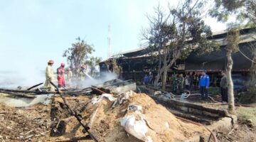 Diduga Korsleting Listrik, Kebakaran Kandang Ayam di Kedungdalem Tewaskan Puluhan Ribu Ekor Ayam