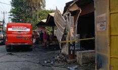 Polsek Cikupa Cek TKP Kebakaran Bengkel di Cikupa Sebabkan Satu Orang Meninggal