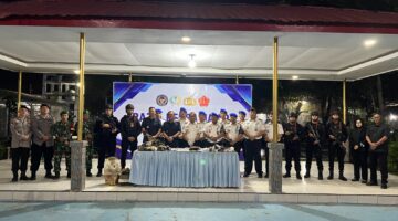 Perkuat Sinergi Pengamanan, Kakanwil Erwedi Supriyatno Pimpin Razia di Lapas Kelas I Palembang