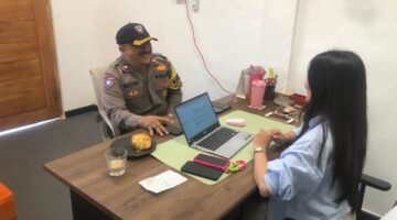 Bhabinkamtibmas Singakerta Sambangi Karyawan PT. Greenfield Work & Flow Sampaikan Himbauan Kamtibmas