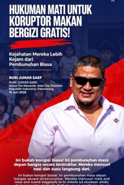 Ruri Jumar Saef: Pelaku Korupsi MBG Harus Dihukum Mati