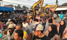 Pembongkaran Tahap II Pasar Penampungan Cisoka Diwarnai Kericuhan, Pemilik Tanah Tolak Bangunannya Dirobohkan