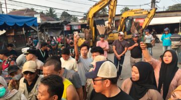 Pembongkaran Tahap II Pasar Penampungan Cisoka Diwarnai Kericuhan, Pemilik Tanah Tolak Bangunannya Dirobohkan