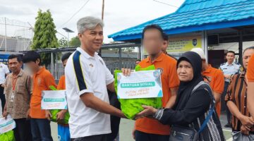 Rutan Kelas I Palembang Salurkan Bantuan Sosial kepada Keluarga Warga Binaan, Wujud Kepedulian dan Penguatan Hubungan dengan Masyarakat