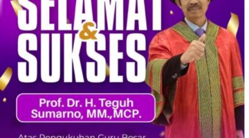 Selamat dan Sukses, Prof. Dr. H. Teguh Sumarno Dikukuhkan Sebagai Guru Besar Bidang Manajemen Kepemimpinan