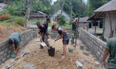 Bantuan Presiden Prabowo Mulai Dirasakan, Rumah Naofaondu Fau di Nias Selatan Direhab Lewat Karya Bakti TNI