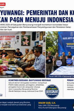 HANI 2026 Banyuwangi: Pemerintah dan Komunitas Bersatu, Perkuat Gerakan P4GN Menuju Indonesia Emas 2045