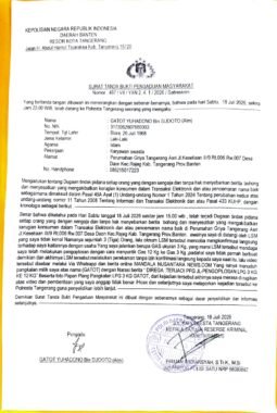 Pemilik Pangkalan Gas LPG, Resmi Adukan Oknum LSM Ke Polresta Tangerang