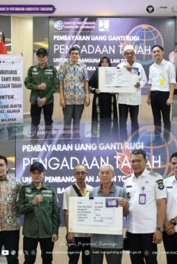 Kantor Pertanahan Kabupaten Tangerang Lakukan Pembayaran Uang Ganti Rugi Pengadaan Tanah untuk pembangunan Jalan Tol Serpong–Balaraja Seksi 2A