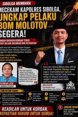 Korban Dugaan Bom Molotov di Sibolga Klarifikasi Unggahan Medsos, Minta Polisi Segera Ungkap Pelaku