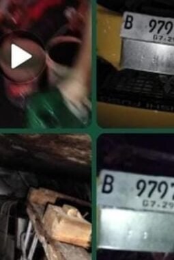 Diduga Angkut BBM Solar Ilegal, Mobil Box Terguling di Jalan Panimbang–Labuan Setelah Tabrak Tiang