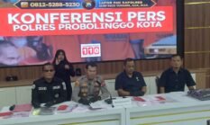 Konferensi Pers, Polres Probolinggo Kota Ungkap Kasus Pelemparan Bondet di Malioboro Mayangan