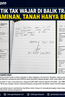Diduga Terjebak Transaksi Tanah Bermasalah, Pembeli Belum Kantongi Bukti Kepemilikan yang Sah Meski Dana Ratusan Juta Telah Diserahkan