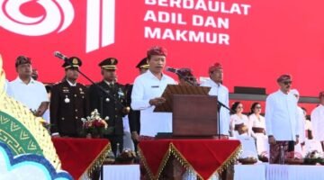 Bupati Sedana Arta Pimpin Upacara HUT ke-81 RI Di Alun – Alun Bangli, Penyerahan Remisi Warnai Peringatan