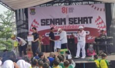 Gebyar Kemerdekaan Kecamatan Jayanti Meriah, Warga Antusias Ikuti Senam dan Cek Kesehatan Gratis
