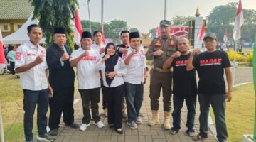 MADAS (Madura Asli Daerah Anak Serumpun) DPC Probolinggo Raya Hadiri Upacara HUT Ke-81 RI di Alun Alun Kota Probolinggo