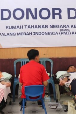 Rutan Kraksaan Bersama PMI Gelar Aksi Donor Darah