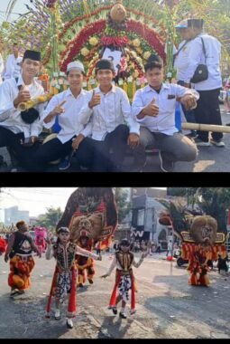 Kirab budaya 1.000.ancak agung memadati ruas jalan di kabupaten jember