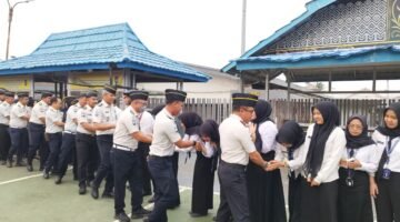 Apel Perdana Kepala Rutan Kelas I Palembang, Aris Supriyadi: Jaga Marwah dan Nama Baik Kementerian Imigrasi dan Pemasyarakatan