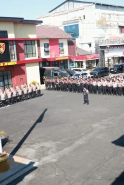 Pastikan Kesiapan Personel, Polres Jember Gelar Apel Pasukan