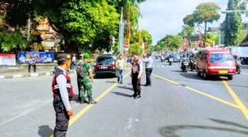 Babinsa Kawal Semangat Patriot Muda, Gerak Jalan HUT RI Ke-81 Di Gianyar Berlangsung Aman Dan Lancar