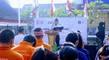 Perkuat Sinergi Di Hari Kemerdekaan, Rutan Gianyar Gelar Apel Bersama Peringatan HUT Ke-81 RI