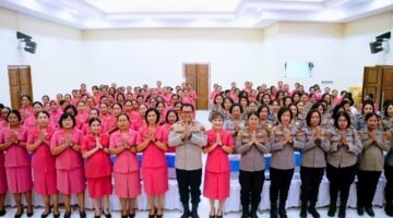 Kapolres Gianyar Tatap Muka Dengan Bhayangkari Dan Polwan, Tekankan Dukungan Keluarga Dan Bijak Bermedia Sosial