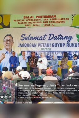 Jagongan Petani Guyup Rukun di Tegalsari, Bahas Operasional dan Pemeliharaan Irigasi Dam Karangdoro
