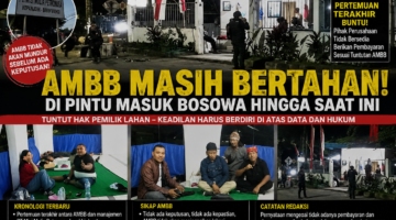SENGKETA AMBB TAK MUNDUR: “TAK ADA KEPUTUSAN, KAMI TETAP BERTAHAN”