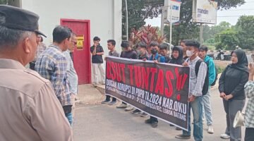 Dugaan Korupsi Proyek Jalan Desa Markisa, FPR OKU Geruduk Kejati Sumsel